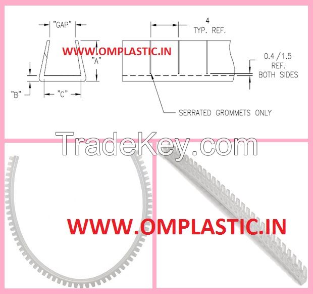 CASTELLATED GROMMET STRIP 1.5MM