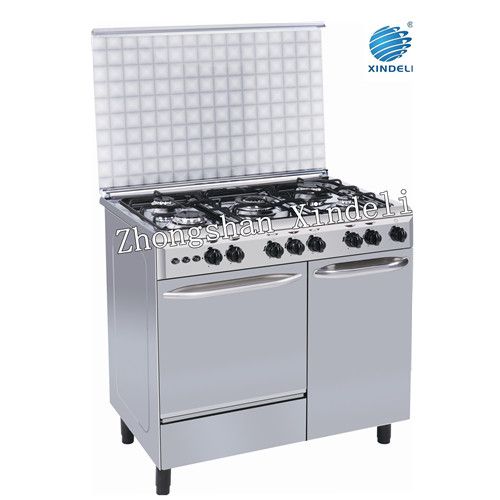Use gas cooking range with gas bottle compartment