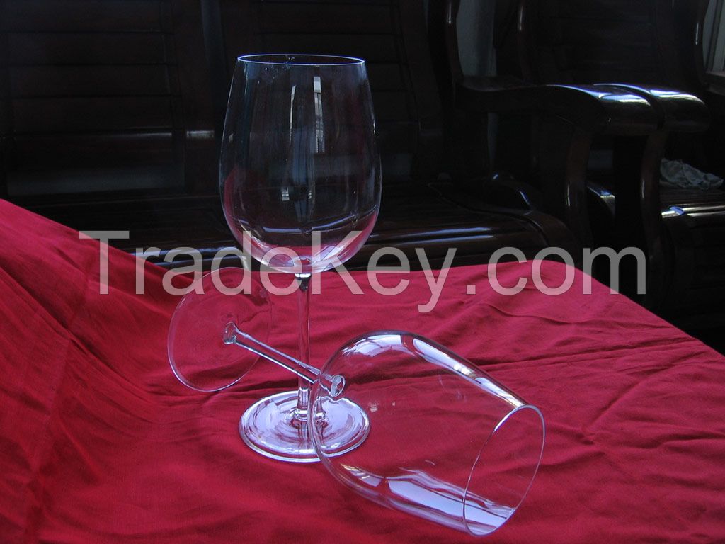 High class quartz crystal wine glasses