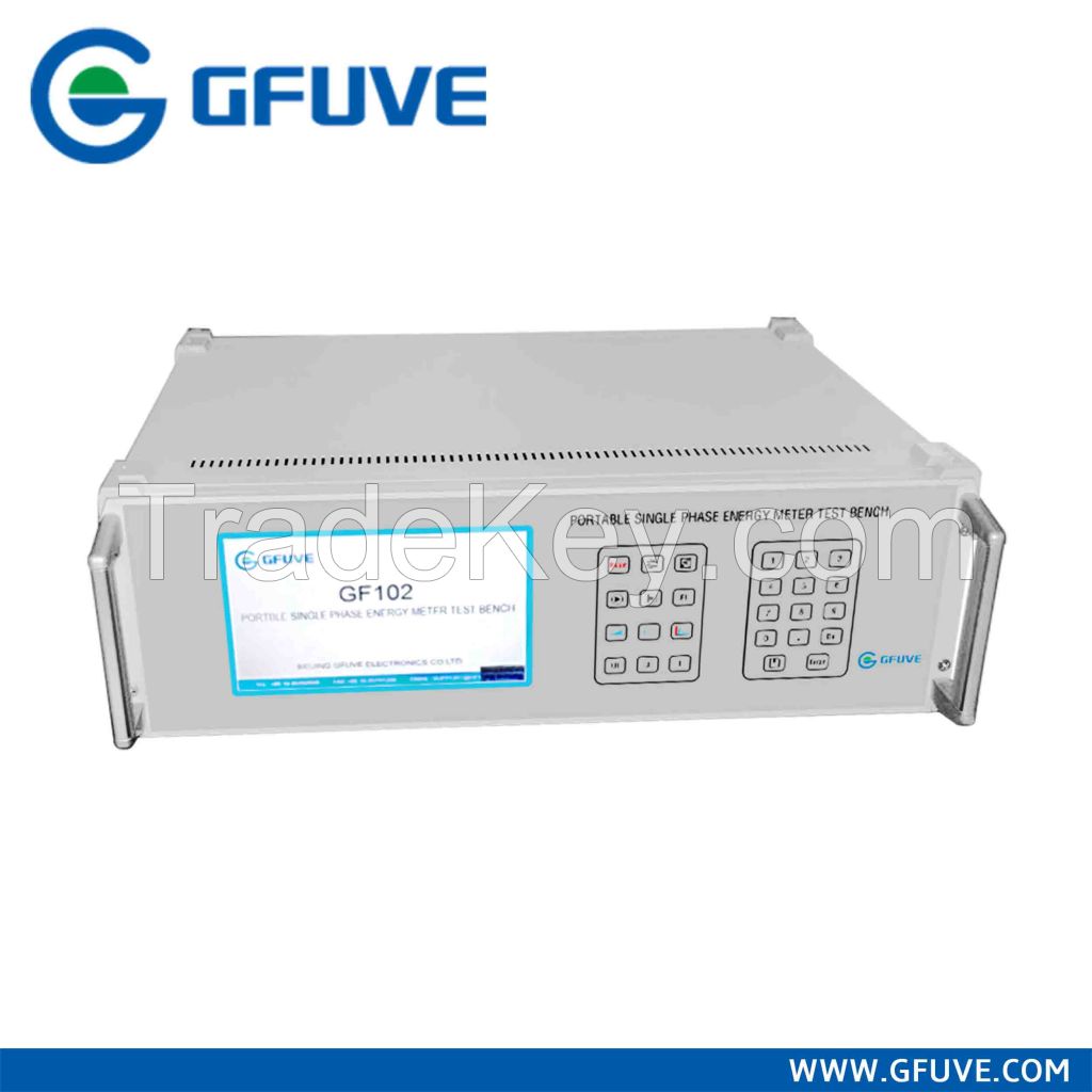 GF102 PORTABLE SINGLE PHASE ENERGY METER TESTING BENCH