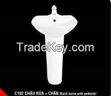 Wash basin with long stand C102