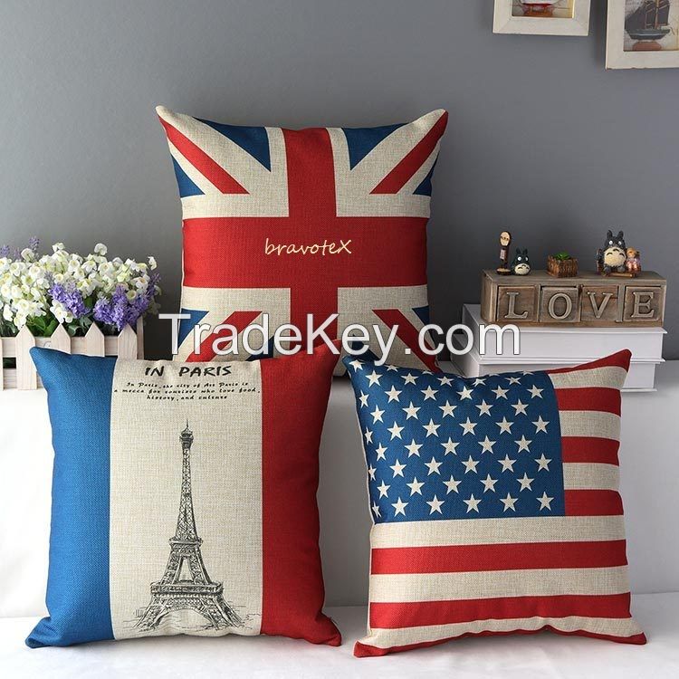 cushion covers of cotton/poly cotton/Duck/jacquard/dobby fabrics