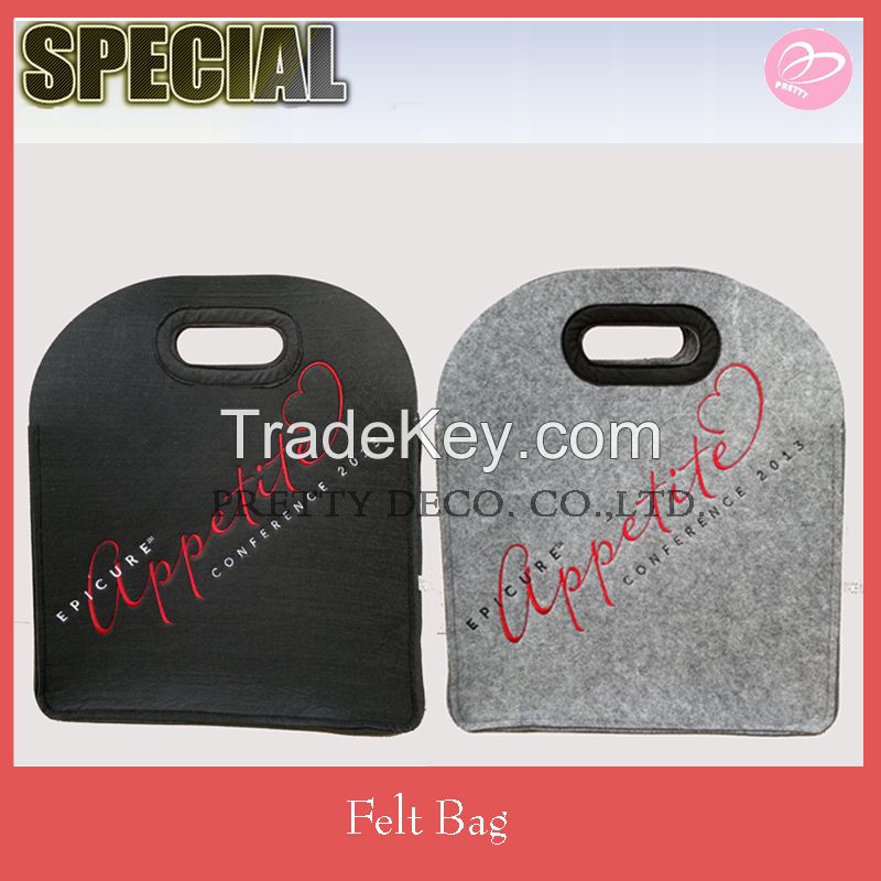 Embroider Custom LOGO Felt tote bag