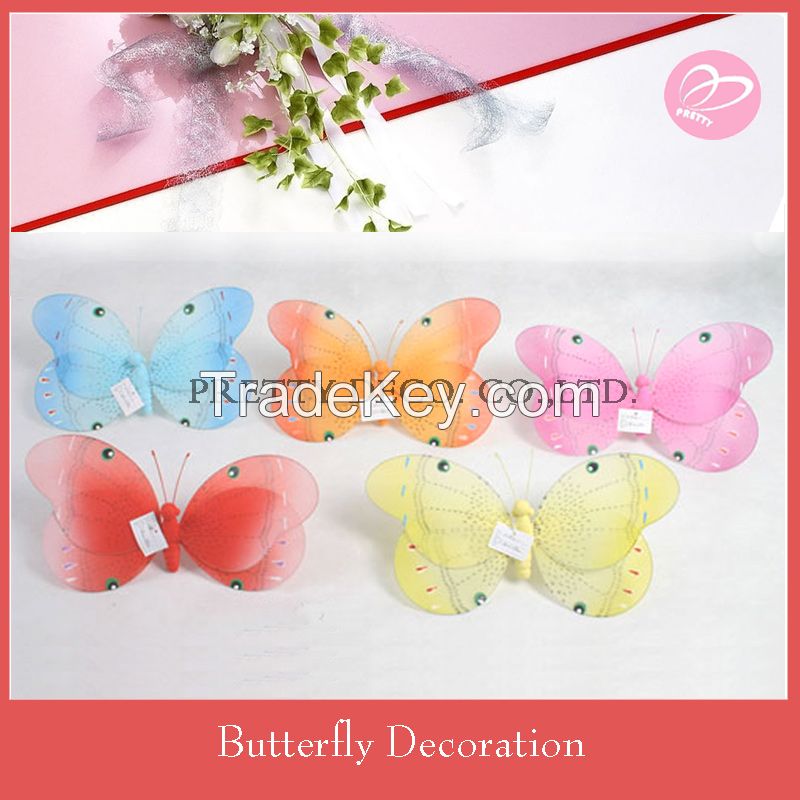 Big Silk Butterfly decoration for wedding