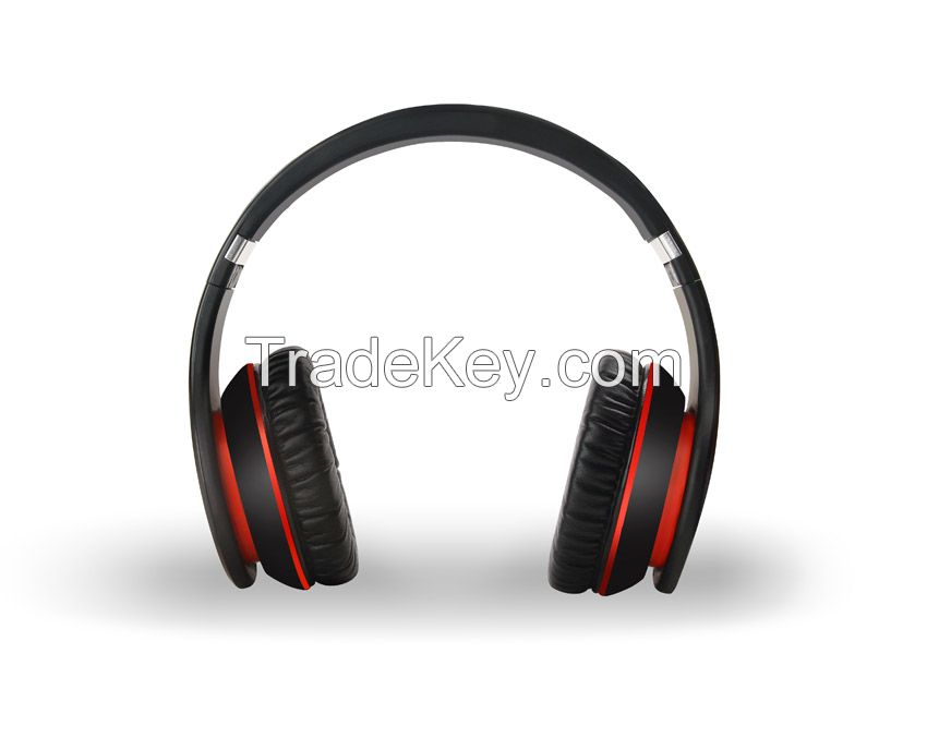Bluetooth 4.0 Headphones with Aux-in, 10m Operating Range, Rechargeable Lithium Battery