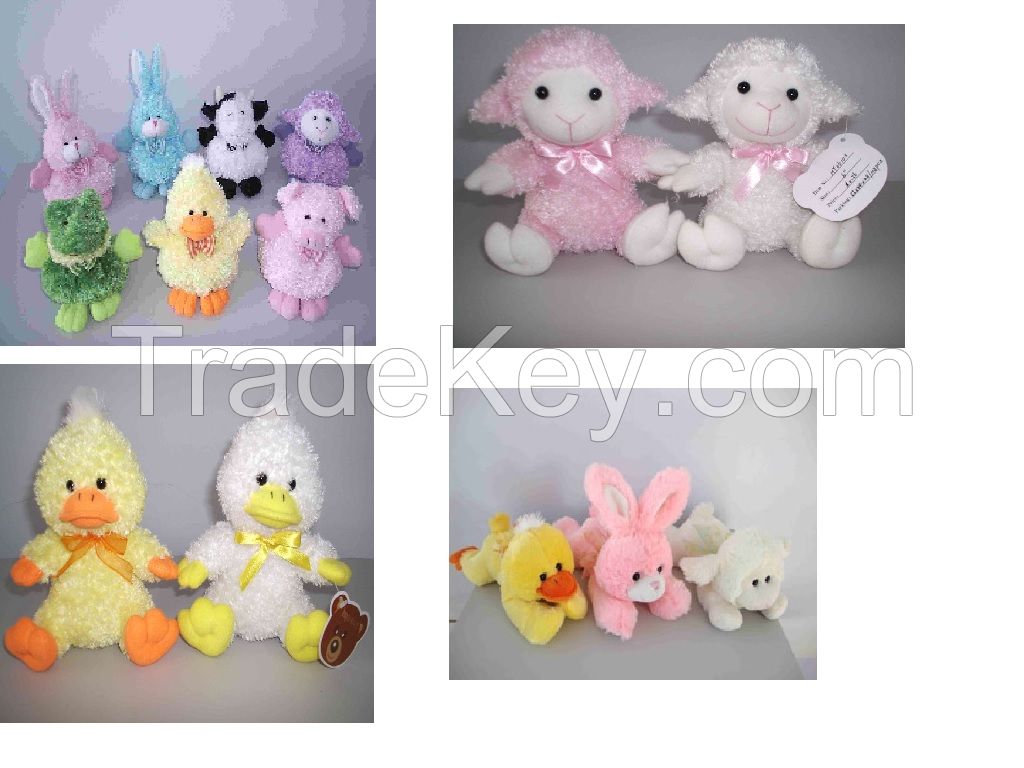 Easter animals soft toys