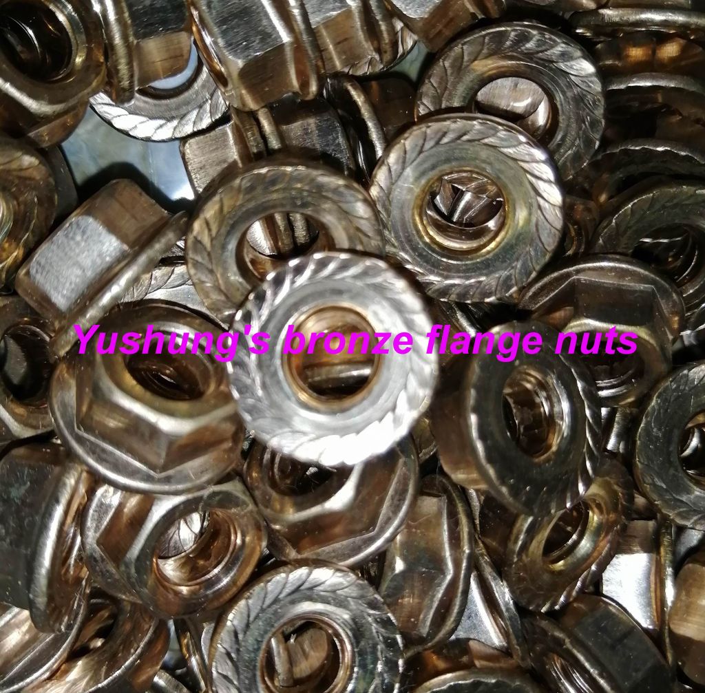 Silicon bronze flange nuts