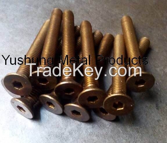 Silicon bronze Flat Socket Cap Machine Screw Full Threads 3/4-10unc x 4" - 12"