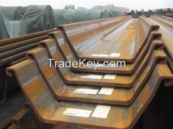 steel sheet piles, lasen steel sheet piling, piling beam, U steel sheet piling