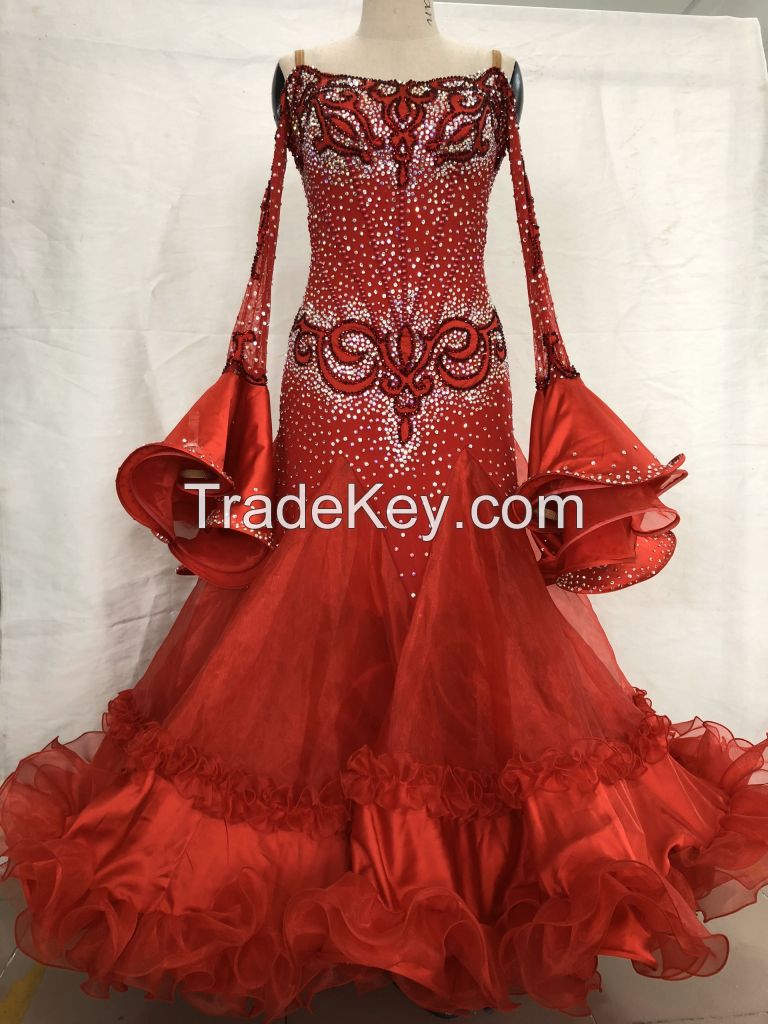 Customized Competition Wear Ballroom Dance Dress