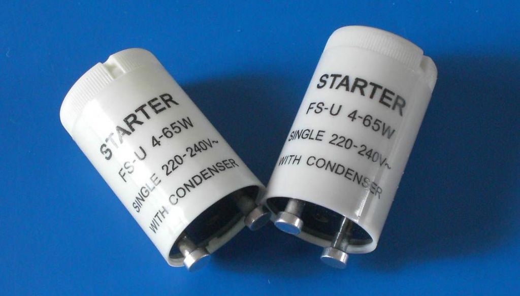 FS-U fluorescent starter, S10/S2, fluorescent lamp starter