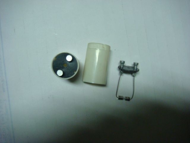 led starter with aluminum pin/copper pin, 2A led starter