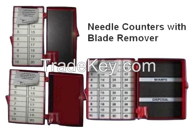 Needle counter/needle box