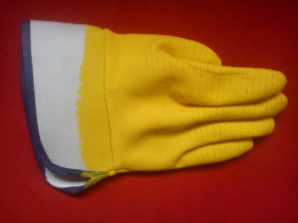 SELL  latex coated glove