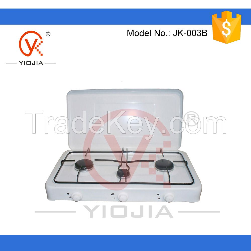 3 burner table gas stove with cover painting body