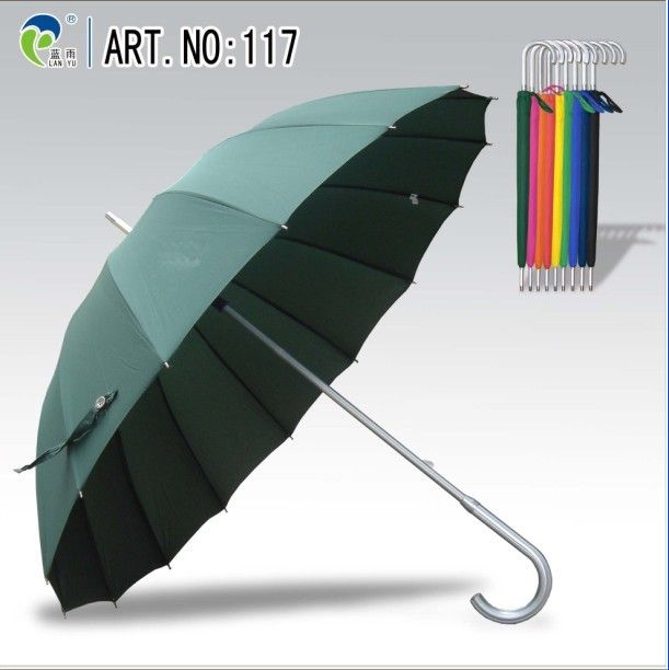 High quality Aluminum  and Fiberglass Straight Umbrella (LY-117)