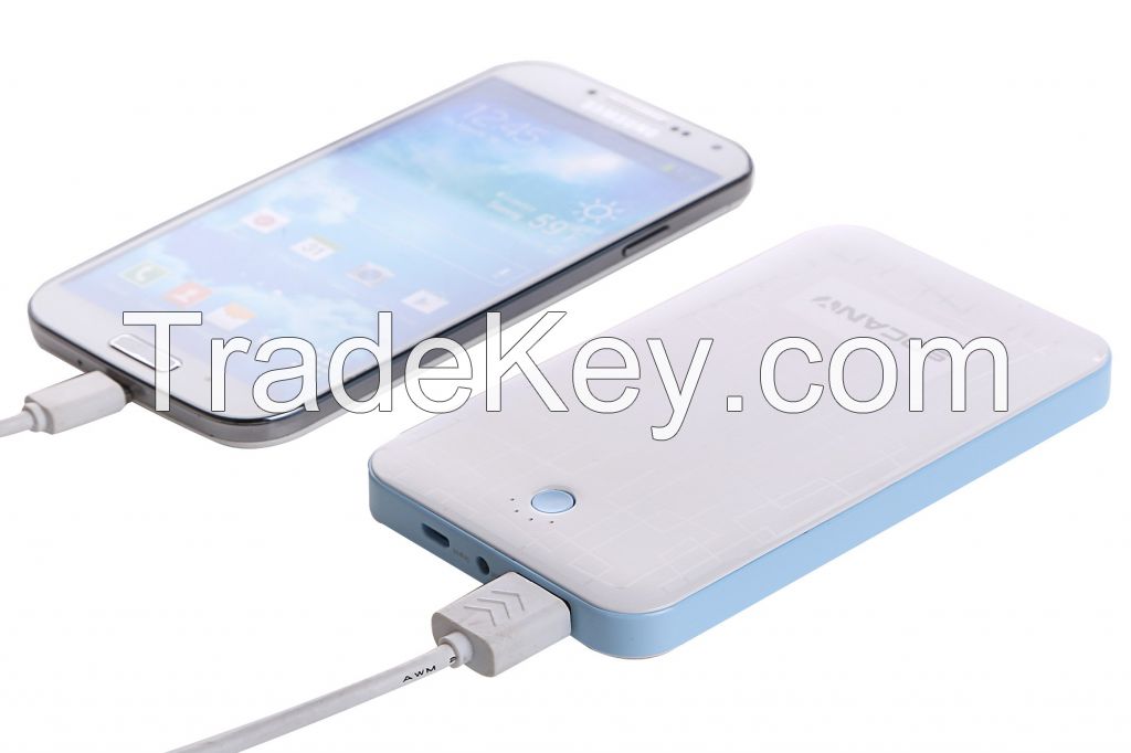 Premium Ultra-thin new coming Power Bank 5000mAh for samsung iphone