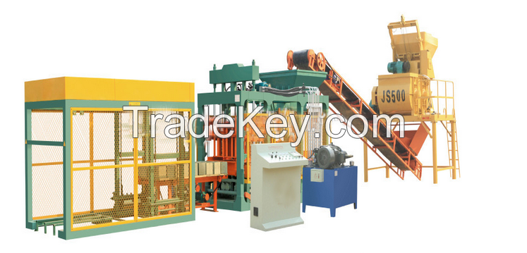 Fully Automatic Cement Block Making Machine QT6-15 for making hollow blocks