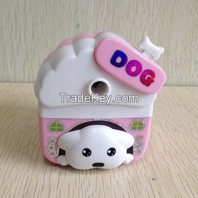 yike stationery mini dog house pencil sharpener