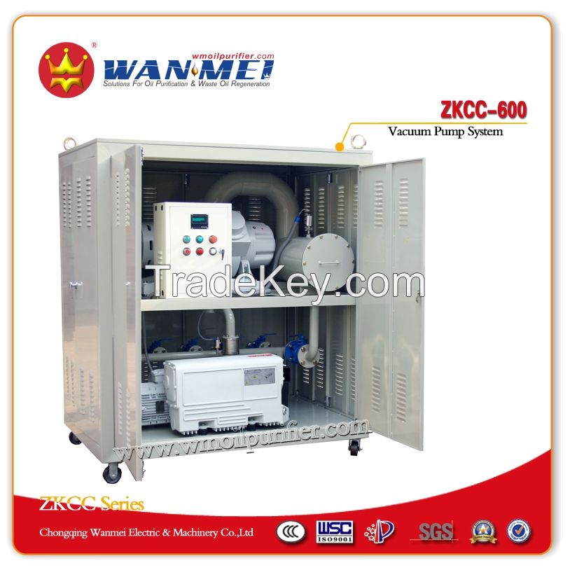 Vacuum Pump Set for Transformer Vacuum Drying and Vacuum Injection - Model ZKCC-600