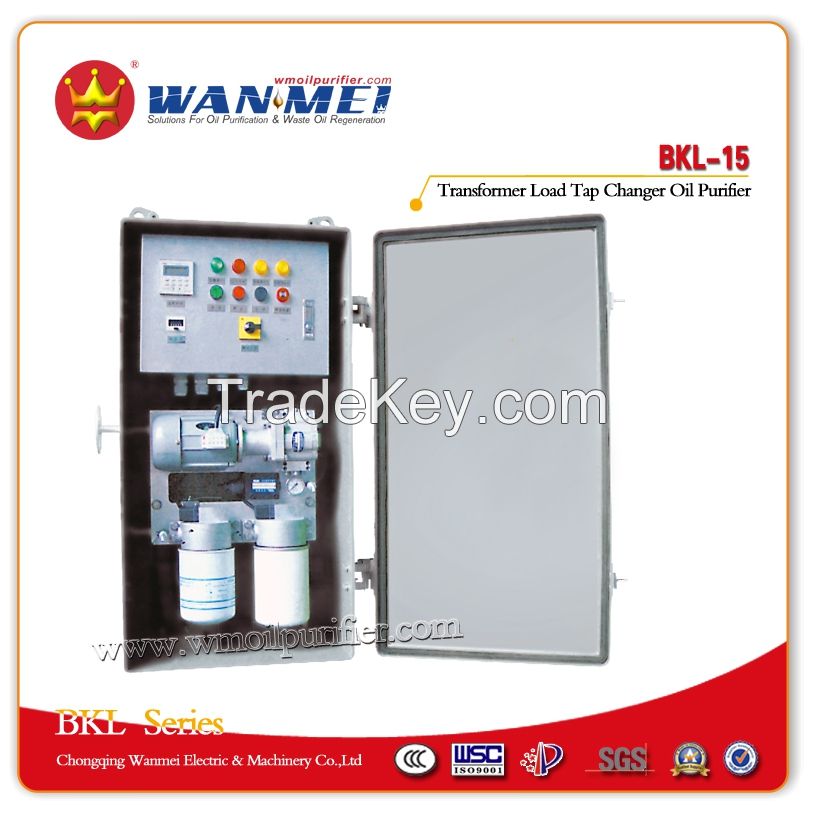 Oil Purifier for Power Transmission Load Tap Changer Oil Purification, Oil Filtration and Oil Maintenance - Model BKL-15