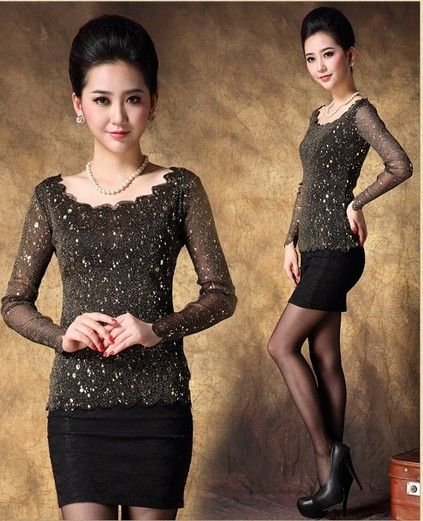 Sell Womens Lace Long Sleeves T-Shirts