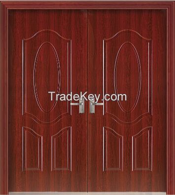 aggandizement double swing wooden door made in China