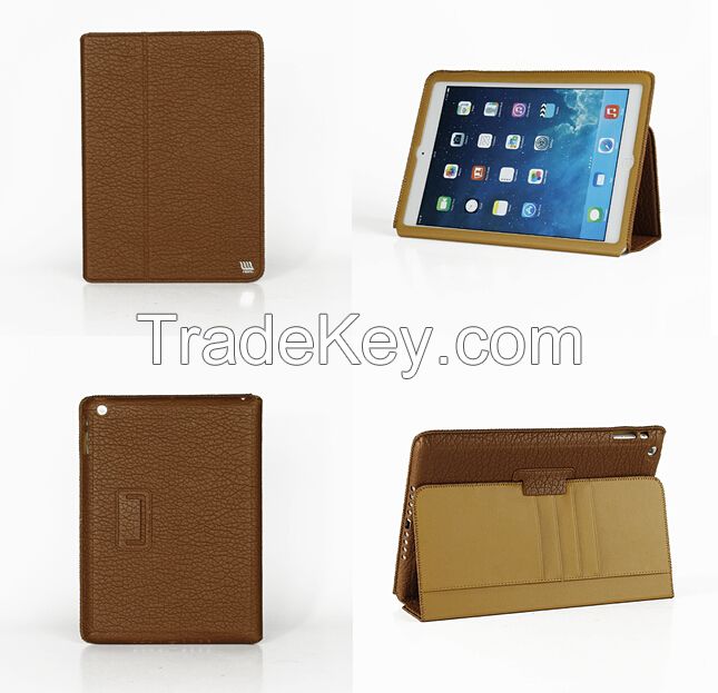 Flip PU Leather Case Cover For Ipad Air 2 tablet PC with kickstand