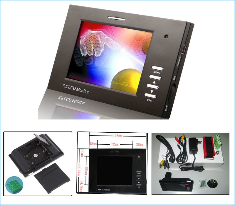 Sell 3.5 Inch Portable TV Tester with DC12V Output