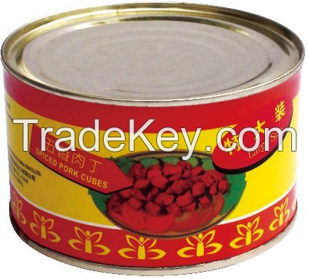 Wholesale High Quality canned meat products canned spiced  cubes