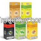 Flavoured tea, Green Mint tea, Jasmine Tea, English Breakfast, Earl Grey Tea