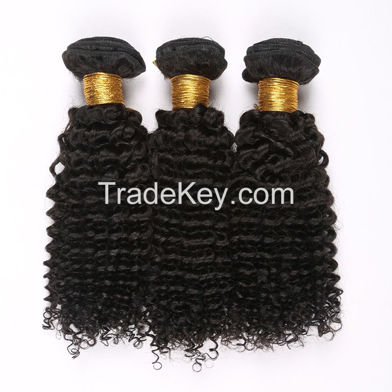 Factory Price!Thick Ends Wholesale Unprocessed Virgin Malaysian Kinky Curly Hair Weave