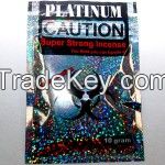 CAUTION PLATINUM 3RD GENERATION 10G HERBAL INCENSE   FOR SALE
