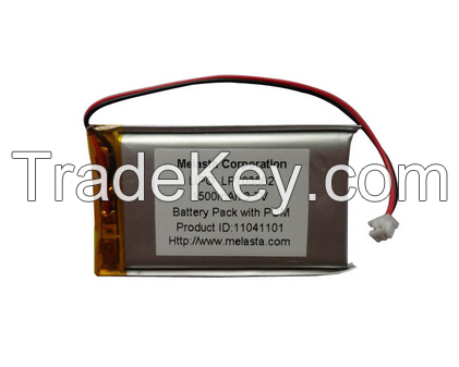 3.7V Lp703562 Lithium Polymer Battery Pack 1500mAh