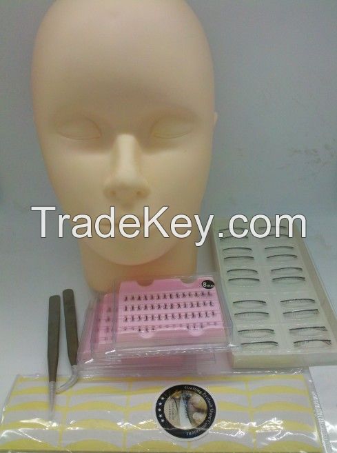 Eyelash Extension  Practice Kit Mannequin Head for Beginner