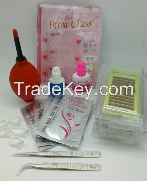 Eyebrow Extension Kit 21 PCS in One Eyebrow Training Teaching Set