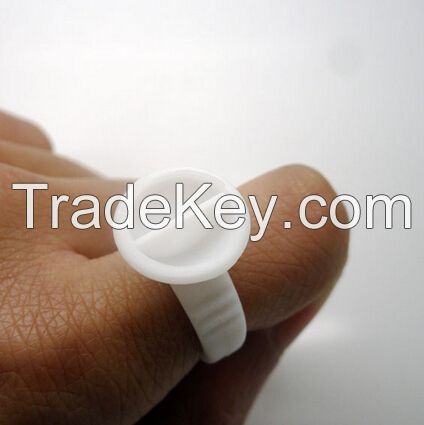 Disposable Eyelash Extension Glue Rings Adhesive Tattoo Pigment Well Holder tool