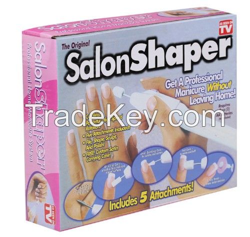 Nail Trimming Kit Electric Salon Shaper Manicure Pedicure Kit