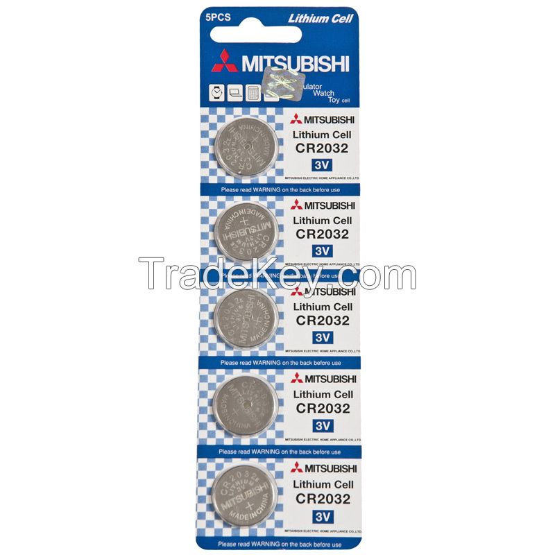 CR2032 button cell, lithium button cell, cell Mitsubishi CR2032 lithium button cell