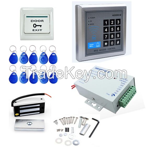 130 LBs Electric Magnetic Door Lock ID Card/Password Access Control System Kit