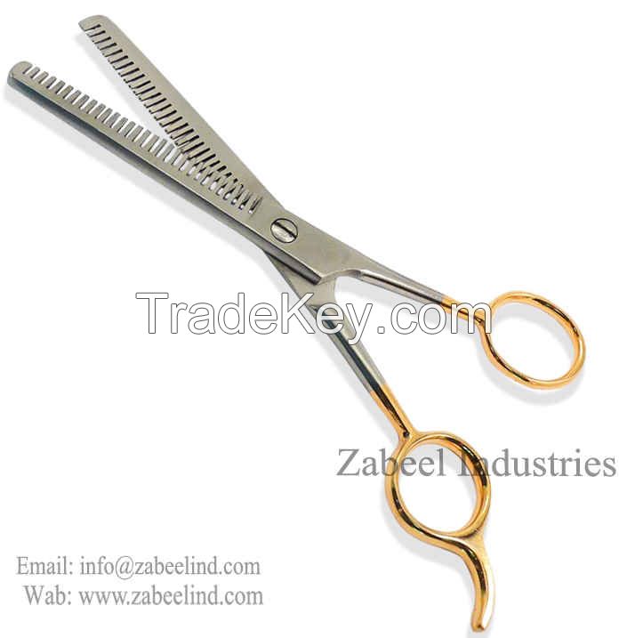 Professional Scissor Thinning Double Sided Teeth Ice Tempered Set By Zabeel Industries