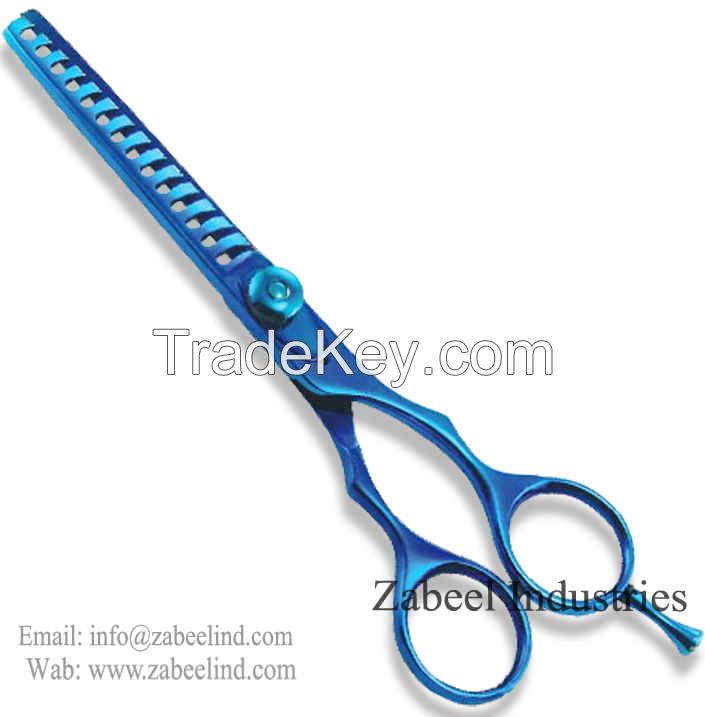 Professional Thinning Hair Scissor blue Hair cutting scissor By Zabeel Industries