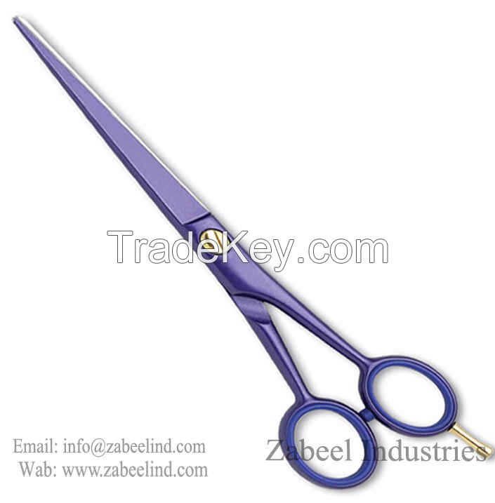 Professional Full Color Purple Hair Cutting Scissor By Zabeel Industries