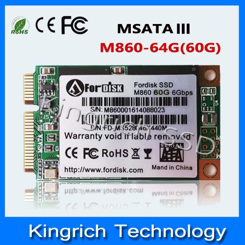 Internal ssd 64GB mSATA3.0 6Gbps Mini Pcie 60gb Solid State Drive Disk Sata iii cache 256MB for Laptop Ultrabook Notebook
