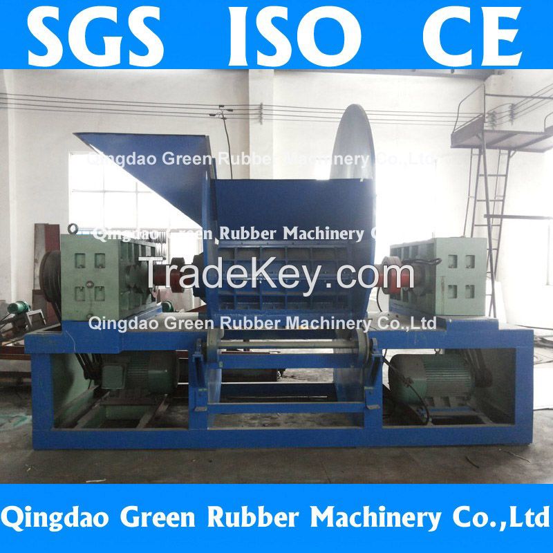 For waste tire recycling whole tire shredder machine