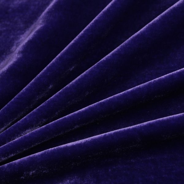 plain color silk velvet