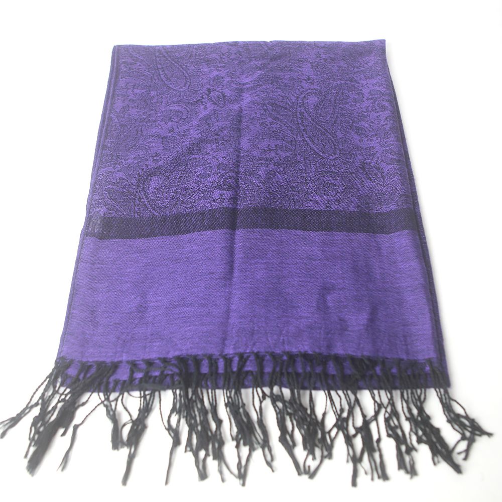 classic paisley design viscose jacquard shawl pashmina