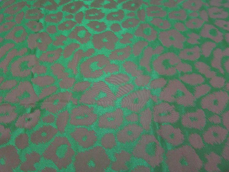 leopard silk jacquard yarn dyed fabric