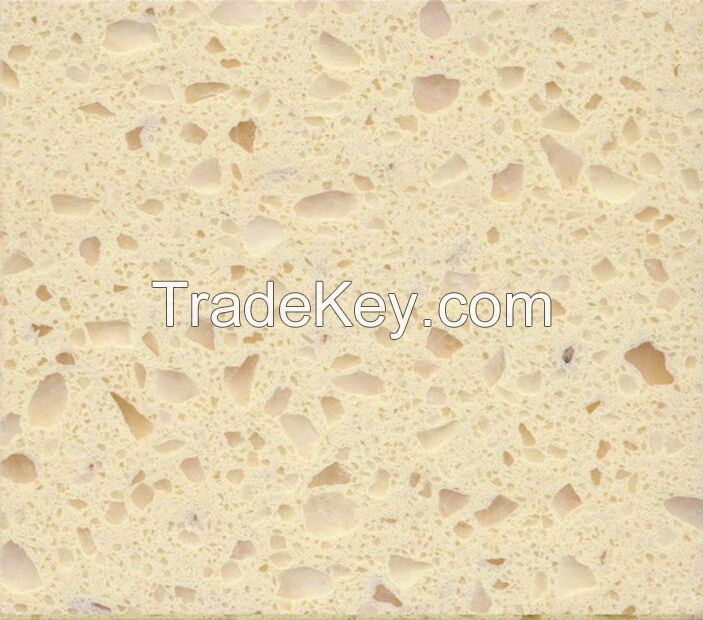 Hard Polished Artificial Quartz stone Countertop synthetic quartz, artificial quartz stone