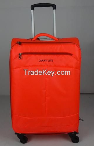 ET3222 red soft luggage, hardside luggage, newest style, fashion style for European market